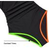 imageHolipick One Shoulder One Piece Swimsuit for Women Tummy Control Bathing Suits Modest Full Coverage Keyhole SwimwearColorful Black