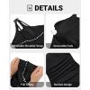 imageHolipick One Shoulder One Piece Swimsuit for Women Tummy Control Bathing Suits Modest Full Coverage Keyhole SwimwearRopesblack and White