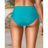 imageHolipick Swimsuit Bottoms for Women  High Waisted Bikini Bottoms Tie Side Tummy Control Bathing Suit BottomTurquoise