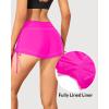 imageHolipick Women Swim Shorts Tummy Control Swim Bottoms Boyleg Swimsuits Shorts Bathing Suit Bikini BottomsHot Pink