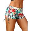 imageHolipick Women Swim Shorts Tummy Control Swim Bottoms Boyleg Swimsuits Shorts Bathing Suit Bikini BottomsStriped and Floral