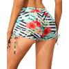 imageHolipick Women Swim Shorts Tummy Control Swim Bottoms Boyleg Swimsuits Shorts Bathing Suit Bikini BottomsStriped and Floral
