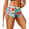 imageHolipick Women Swim Shorts Tummy Control Swim Bottoms Boyleg Swimsuits Shorts Bathing Suit Bikini BottomsStriped and Floral