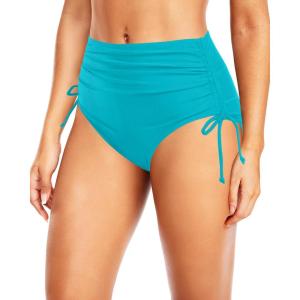 imageHolipick Swimsuit Bottoms for Women  High Waisted Bikini Bottoms Tie Side Tummy Control Bathing Suit BottomTurquoise