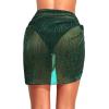 imageHolipick Shiny Sarong Coverups for Women Bathing Suit Wrap Skirt Swimsuit Beach Bikini Cover UpGreen