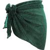 imageHolipick Shiny Sarong Coverups for Women Bathing Suit Wrap Skirt Swimsuit Beach Bikini Cover UpGreen