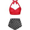 Red Black Polka