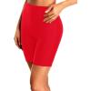 imageHolipick 7quot Swim Shorts for Women  High Waisted Bathing Suit Shorts Tummy Control Swimsuit Boyshorts Bottom with LinerRed