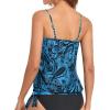 image:imageHolipick Strapless Tankini Tops for Women Swimwear Top ONLY Bandeau Bathing Suit Blouson Swimsuit No BottomNew Blue Paisley