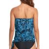 image:imageHolipick Strapless Tankini Tops for Women Swimwear Top ONLY Bandeau Bathing Suit Blouson Swimsuit No BottomNew Blue Paisley