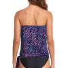 image:imageHolipick Strapless Tankini Tops for Women Swimwear Top ONLY Bandeau Bathing Suit Blouson Swimsuit No BottomStarry Sky
