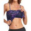 image:imageHolipick Strapless Tankini Tops for Women Swimwear Top ONLY Bandeau Bathing Suit Blouson Swimsuit No BottomStarry Sky