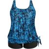 Blue Paisley Wide Straps