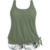 Green Palm Tree Wide Straps