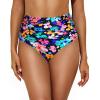 image:imageHolipick Bathing Suit Bottoms for Women  High Waisted Bikini Bottoms Ruched Tummy Control Swimsuit BottomColorful Flower