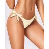 image:imageHolipick Low Rise Bikini Bottoms  String Bathing Suit Bottoms for Women Side Tie Swim Bottoms SwimsuitBeigewide