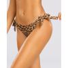 image:imageHolipick Low Rise Bikini Bottoms  String Bathing Suit Bottoms for Women Side Tie Swim Bottoms SwimsuitLeopardwide
