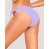 image:imageHolipick Low Rise Bikini Bottoms  String Bathing Suit Bottoms for Women Side Tie Swim Bottoms SwimsuitLight Purplewide