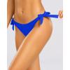 image:imageHolipick Low Rise Bikini Bottoms  String Bathing Suit Bottoms for Women Side Tie Swim Bottoms SwimsuitRoyal Bluewide
