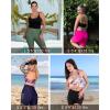 image:image7 Swim Shorts Women  High Waisted Swimsuit Shorts Tummy Control Bathing Suit Lace Bottom with LinerBlack
