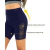 image:image7 Swim Shorts Women  High Waisted Swimsuit Shorts Tummy Control Bathing Suit Lace Bottom with LinerNavy Blue