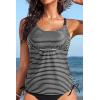 image:imageHolipick Womens Tankini Swim Top Only Tankini Bathing Suit Tops No BottomStriped