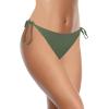 image:imageHolipick Bikini Bottoms for Women String Bathing Suit Bottom with Moderate Coverage Low Waist Swim BottomOlive Green
