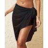 image:imageHolipick Sarong Coverups for Women Long Bathing Suit Wraps Skirt Beach Sarongs Wrap Cover Up TasselsBlack 1