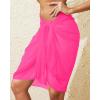 image:imageHolipick Sarong Coverups for Women Long Bathing Suit Wraps Skirt Beach Sarongs Wrap Cover Up TasselsHot Pink