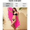 image:imageHolipick Sarong Coverups for Women Long Bathing Suit Wraps Skirt Beach Sarongs Wrap Cover Up TasselsHot Pink