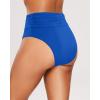 image:imageHolipick Women High Waisted Bikini Bottoms Tummy Control Swimsuit Bottom High Cut Bathing Suit Swim BottomRoyal Blue1