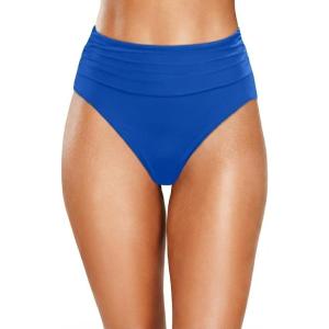 image:imageHolipick Women High Waisted Bikini Bottoms Tummy Control Swimsuit Bottom High Cut Bathing Suit Swim BottomRoyal Blue1