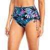 image:imageHolipick Swimsuit Bottoms for Women  High Waisted Bikini Bottoms Tie Side Tummy Control Bathing Suit BottomBlue Leaves