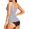 image:imageHolipick Two Piece Tankini Swimsuits for Women Tummy Control Bathing Suit Ruffle V Neck Tankini Top with Bikini Bottom