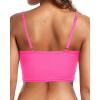 image:imageHolipick Women Bikini Crop Top Ribbed Swimsuit Sport Bra Swim Top Modest Bathing Suit Tank Top No Bottom