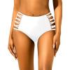 image:imageHolipick Women High Waisted Bikini Bottoms Tummy Control Swim Bottom Strappy Bathing Suit Bottom