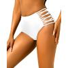 image:imageHolipick Women High Waisted Bikini Bottoms Tummy Control Swim Bottom Strappy Bathing Suit Bottom