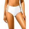 image:imageHolipick Women High Waisted Bikini Bottoms Tummy Control Swim Bottom Strappy Bathing Suit Bottom