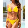image:imageHolipick Women Two Piece Swimsuit Sexy Triangle Bathing Suit Top String Bikini Sets Tie Side Swimwear
