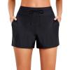 image:imageHolipick Women High Waisted Swim Shorts Tummy Control Board Shorts Bathing Suit Shorts Swim Boy Shorts Swimsuit Shorts