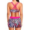 image:imageHolipick 3 Piece Tankini Swimsuits for Women Tummy Control Bathing Suits Swim Tank Top with Bra Boy Shorts Teen Swimwear 2026Colorful Leopard