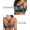 image:imageHolipick 3 Piece Tankini Swimsuits for Women Tummy Control Bathing Suits Swim Tank Top with Bra Boy Shorts Teen Swimwear 2026Green and Flower