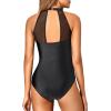 image:imageHolipick Women One Piece Swimsuit High Neck Tummy Control Bathing Suits Halter Mesh Swim Suit Swimwear