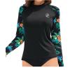 image:imageHolipick Womens Swim Shirt Long Sleeve Swim Top Sun Protection Swimwear Rash Guard Top Only