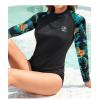 image:imageHolipick Womens Swim Shirt Long Sleeve Swim Top Sun Protection Swimwear Rash Guard Top Only