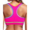 image:imageHolipick Womens Sports Bra Bikini Tops Racerback Swim Top Scoop Neck Bathing Suits Top Modest Padded Crop Tops Swimsuit OnlyColorful Pink