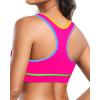 image:imageHolipick Womens Sports Bra Bikini Tops Racerback Swim Top Scoop Neck Bathing Suits Top Modest Padded Crop Tops Swimsuit OnlyColorful Pink