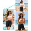 image:image57 Swim Shorts Women  High Waisted Swimsuit Shorts Tummy Control Bathing Suit Lace Bottom with LinerBlack