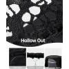 image:image57 Swim Shorts Women  High Waisted Swimsuit Shorts Tummy Control Bathing Suit Lace Bottom with LinerBlack