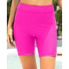 image:image57 Swim Shorts Women  High Waisted Swimsuit Shorts Tummy Control Bathing Suit Lace Bottom with LinerPink